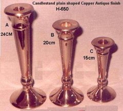 H-650 Candel holder Copper Antique